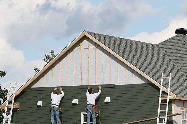 Professional Emergency Siding Repair technician working in Wingina, VA